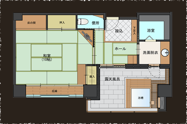 夕霧 間取り図